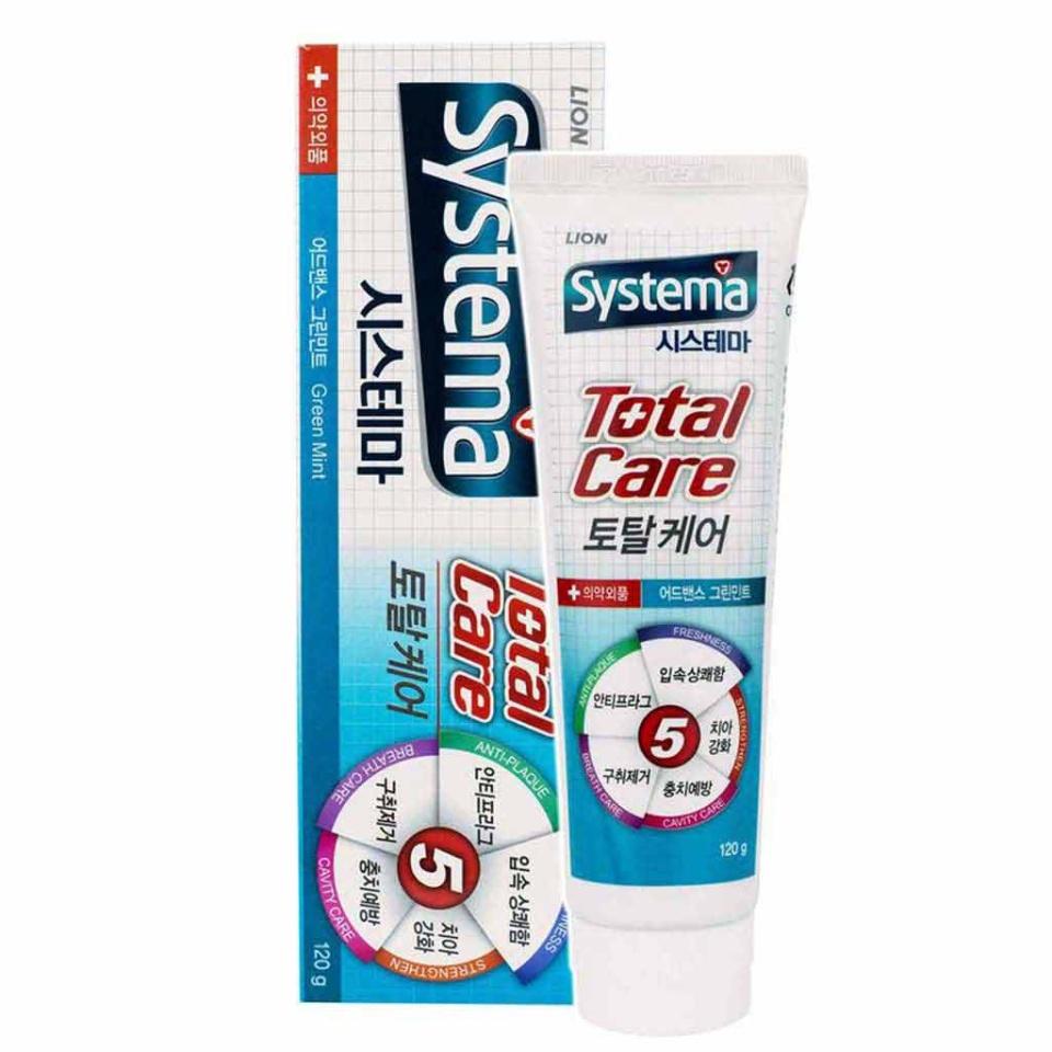 

LION SystemaTotalTPgreenmint 120g Зубная паста с зеленой мятой для длительной свежести