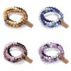 3Pcs 8MM Natural Stone Bracelet Set For Women Crystal Tiger's Eye Beads Chain Bangle Men  Party Jewelry Gift