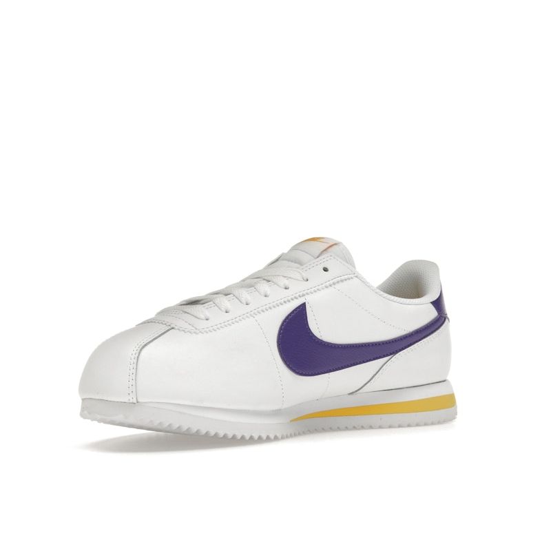 Nike Cortez Lakers Men Sneakers White Varsity-Maize Varsity-Purple DM4044-106