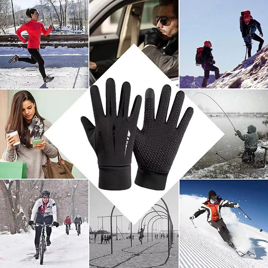 Męskie ciepłe rękawiczki jesień zima wiatroszczelne wodoodporne ekran dotykowy jazda na rowerze jazda motocyklem rękawiczki
