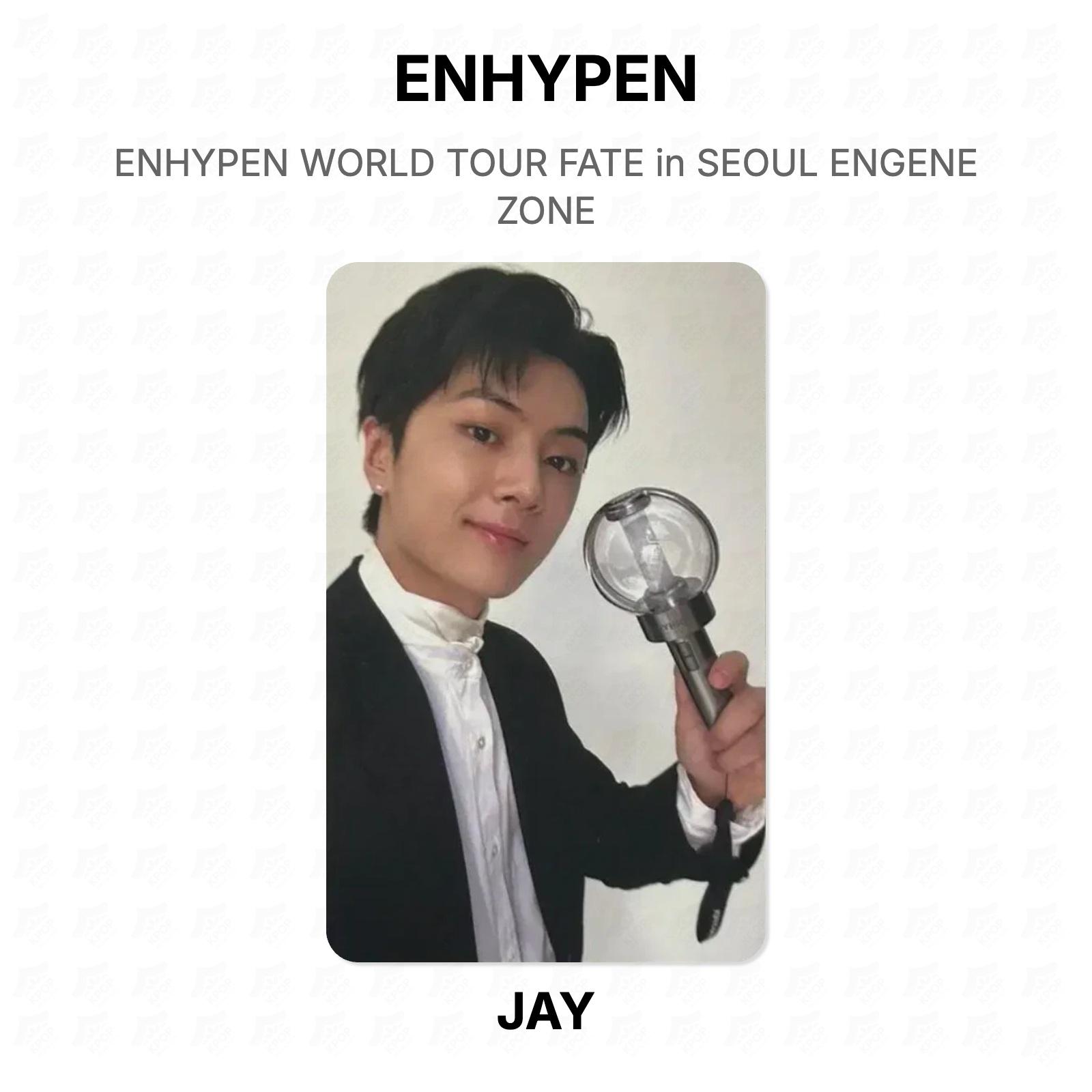 ENHYPEN МИРОВОЙ ТУР FATE в СЕУЛЕ ENGENE ZONE Официальная фотокарточка JAY