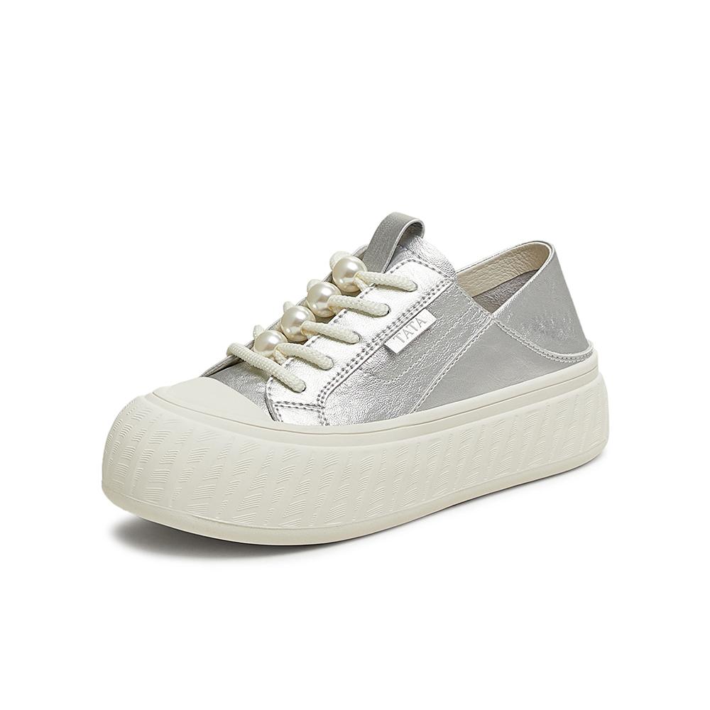 TATA/She 2025 Summer Sports Fashion Casual Women's Board Shoes