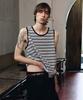 Lollingseutyudio Cotton Stripe Sleeveless Gray/Navy