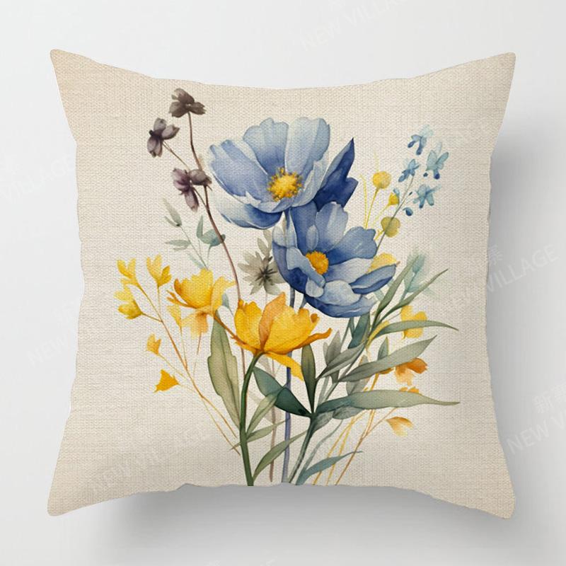 Scandinavische Plantenprint Kussenhoes Woonkamer Bank Kussenhoes Moderne Eenvoudige Ins Stijl Huisdecoratie 40x40cm 50x50cm