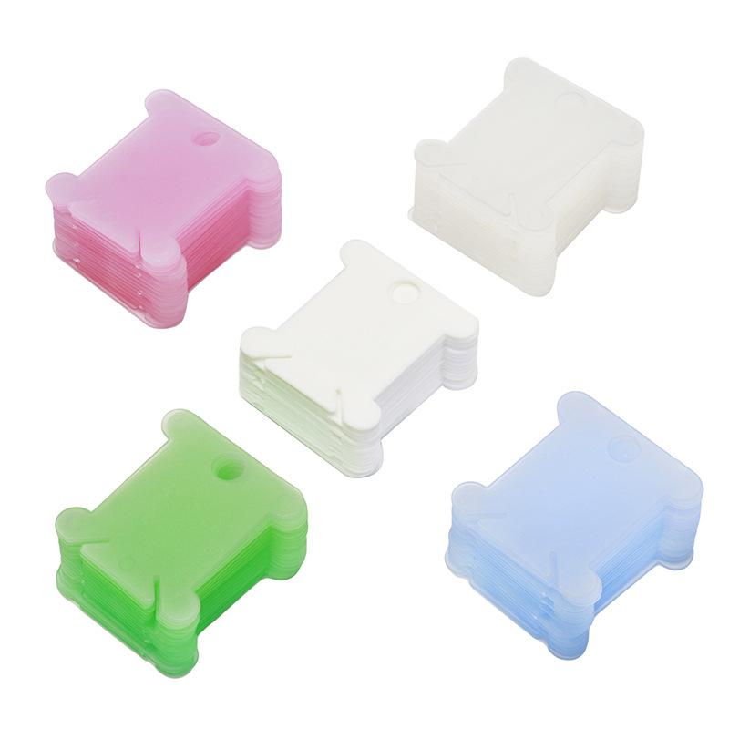 

Plastic Rolling Thread Board Cross Stitch Storage Holder Sewing Bobbin Card Thread Organizer Embroidery Needleworks 30pcs