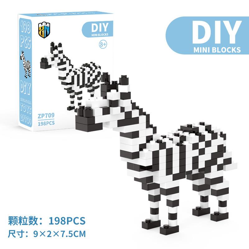 Building Blocks Animal Micro-particle Building Blocks Men's and Women's Children's Educational Toys Small Box Assembly