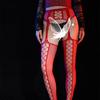 Lace Red Stockings Female Sexy Jacquard Suspender Socks Mesh Socks Bottom Socks Sentiment Black Silk Long Tube Socks Thin Large Size