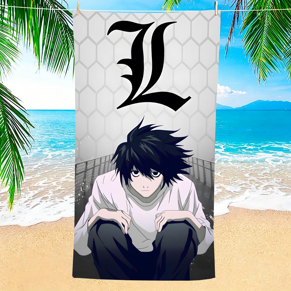 Anime Deathh Notes Towel Towel Soft Pool Gift For Travel Gym Shower Camping Quick Dry Sports Large Beach Towels