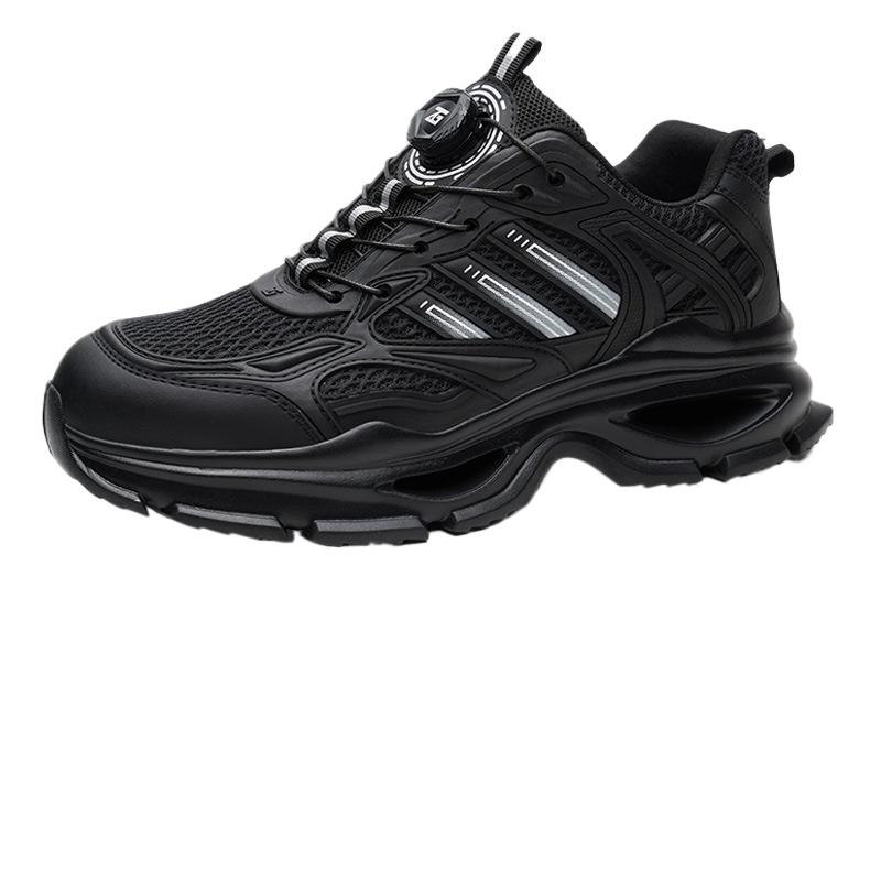 Fashion Work Safety Shoes for Men Lightweight Protective Work Sneakers Lightweight Men Shoes Breathable Shoes Anti-Puncture Work Shoe