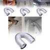 Langlebige Aluminiumfolie und Stahl Küchenabluftkanal Flexibles Dunstabzugsrohr 80mm