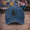Pc Unisex Fishing Vintage Washed Baseball Cap  UnisexS Trendy Hat  Versatile Duckbill Cap  Fun Print  Unique Birthday Gift Fo