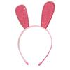 Bunny Ear Headbands Glitter Shiny Long Ears Hairband Rabbit Headband Shiny Glitter Hair Hoops for Women and Girls