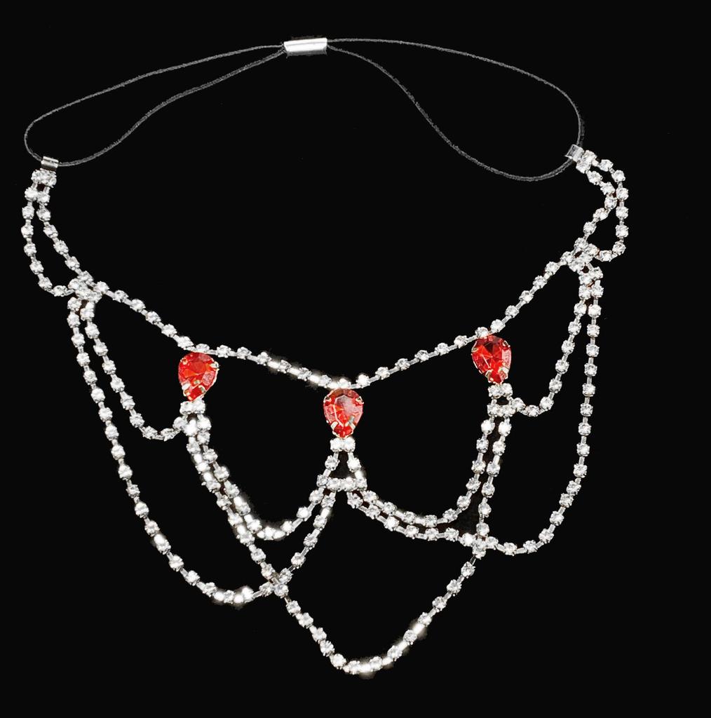 Banquet Party Luxury Sexy Multi-Layer Rhinestone Leg Chain Fashion Ladies Beach Red Water Drop Leg Chain Jewelry Accessories