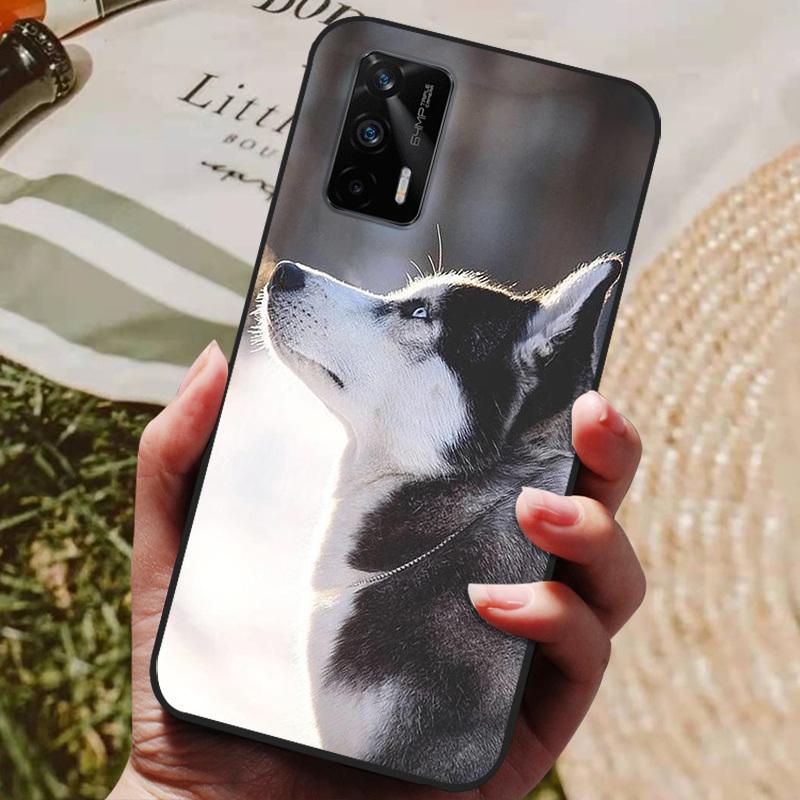 Für Realme Q3 Pro 5G Hülle Wolf Cartoon Silikon Weiche TPU Rückseite Für Realme Q3 Pro 5G Handyhüllen Realme Q3Pro 5G Fundas Coque
