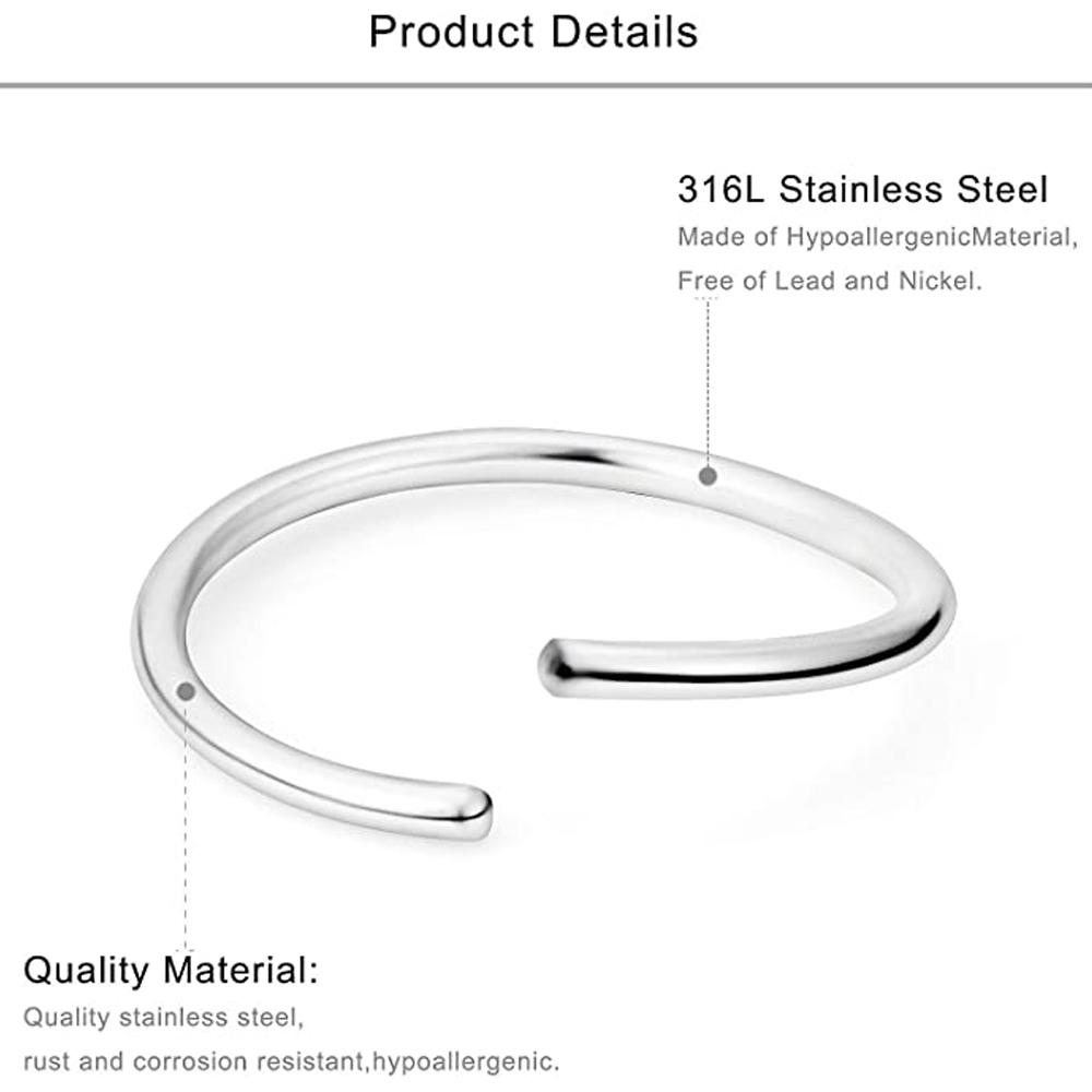 3 szt. 20G/16G 6/8/10mm Kółka do nosa Zestaw Mała Cienka Biżuteria do piercingu Elegancka Minimalistyczna Do przegrody nosowej Kolor Złoty Srebrny Różowe złoto