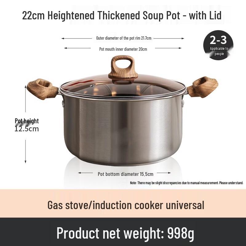 

Handon 22cm Stainless Steel Saucepan