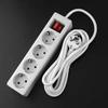2-Pin Mehrfachsteckdose EU-Standard Deutscher Typ Adapter 3/4/5-fach Wandsteckdosen-Verlängerung Mehrfachsteckdose für den Familiengebrauch
