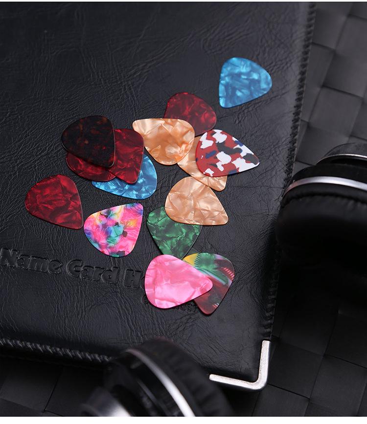 Celluloid Wood Folk Guitar Picks for Strumming