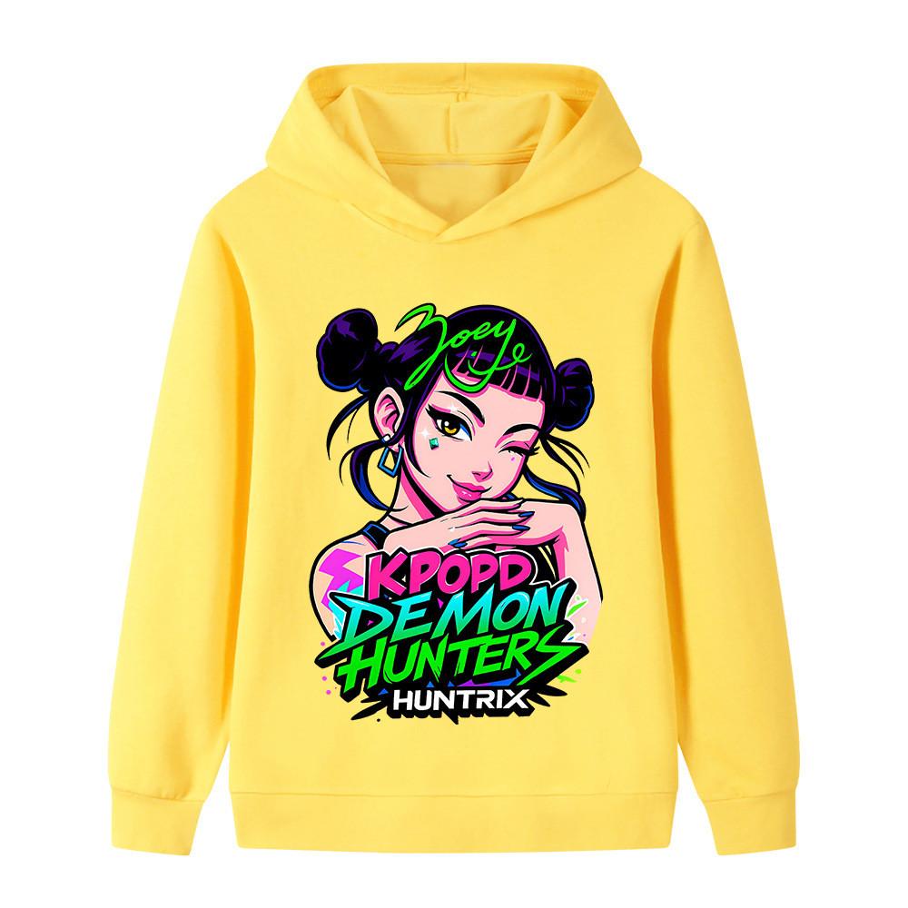 B1214 Kinder Jungen Mädchen Kpop Rumi Zoey Mira Print Langarm Hoodie