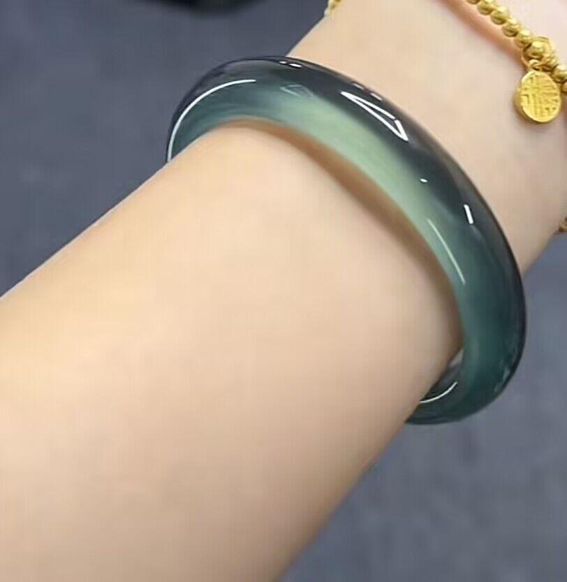 

1 шт. натуральный нефритовый браслет модный браслет с подвесками нефритовый женский подарок 54MM