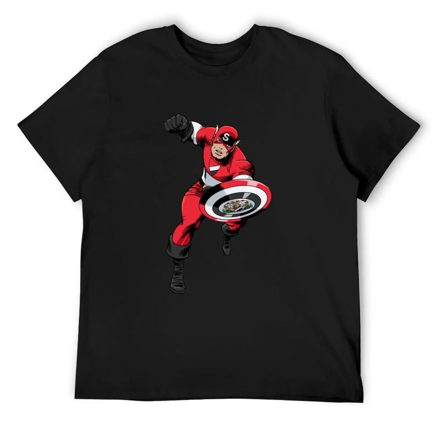 Captain Sealand T-Shirt vintage t shirts animal prinfor boys baggy shirts luxury designer mens graphic t-shirts pack S