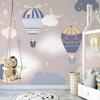 Mural Wallpaper 3d Hand Painted Cartoon Hot Air Balloon Animal Wall Papers Children's Bedroom Background Mural