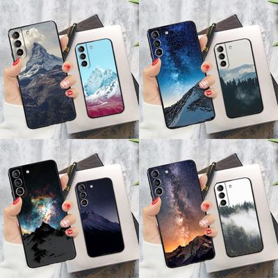 Beautiful Nature Forest Mountain Phone Case For Samsung Galaxy S22 S23 S24 Ultra S20 S21 S24 FE S9 S10 Plus Note 10 20 Ultra
