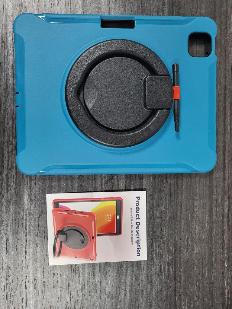 iPad Mini 6 Protective Case with Rotating Stand & Large Handle