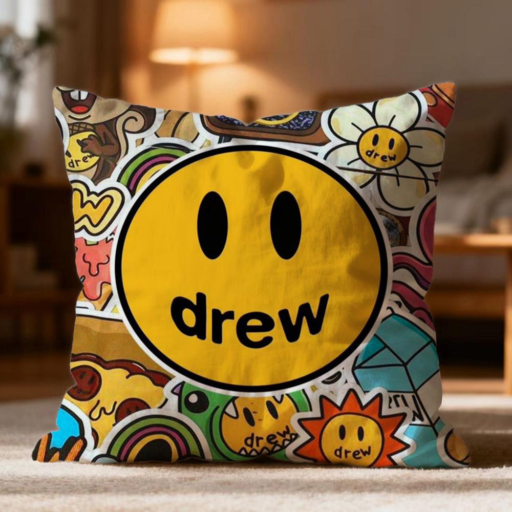 Hot D-DDrew House Cushion Cover Soft Washable Pillow Case Multi-Scene for Couch Bed Travel Office Use