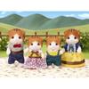 EPOCH Sylvanian Families Maple Cat Family Doll Set with Accessories, 3 Figures, Collectible Toy