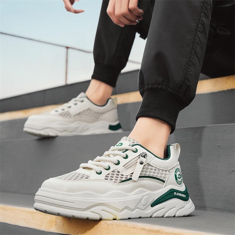 Herren atmungsaktive Netz-Freizeit-Sportschuhe Sommer Neu Gehen Schuhe Mode Trendige Schuhe Weichsohle Studenten Sneaker Laufschuhe