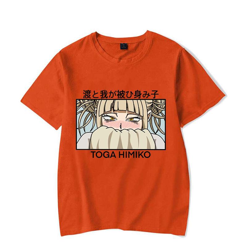 Funny Anime Himiko Toga Printed Shirt Women'S Casual Personality T-Shirt Unisex Summer Cute Anime Himiko Toga T-Shirt Tops