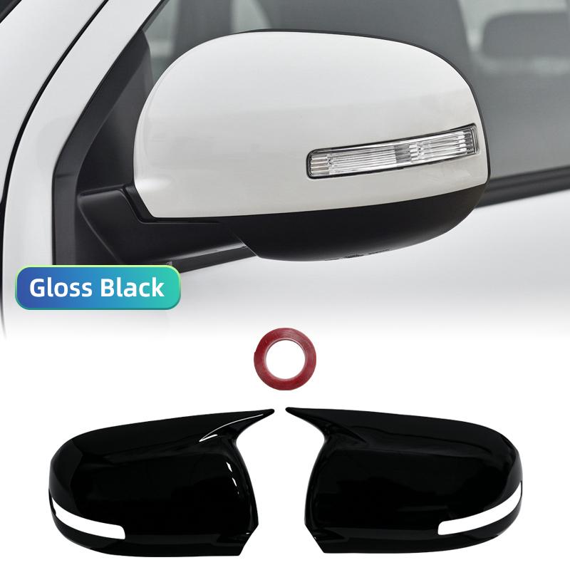 Car Rearview Mirror Cover Side Wing Mirror Cover Caps Gloss Black For Mitsubishi For ASX For Outlander 2013-2018 Left &Right
