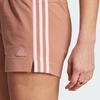 Adidas Essentials 3-Stripes Slim Fit Sports Casual Shorts Women Shorts Rock-Brown IM2798