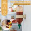No Drop Left Behind Silicone Bottle Holder with Suction Cup Space-Saving Upside Down Sauce Bottle Stand Wall Mounted