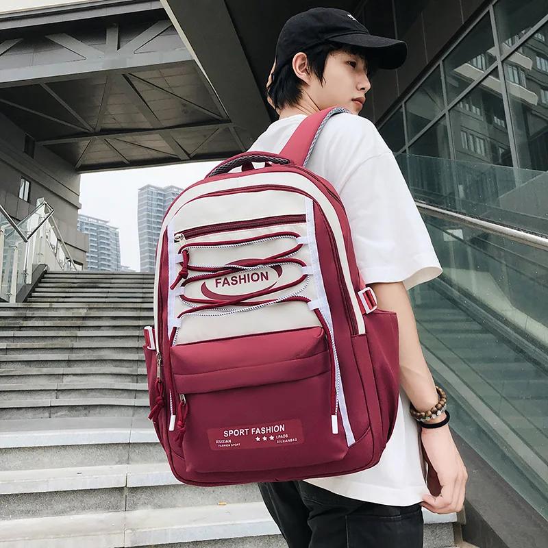 

Большая вместимость, простой женский рюкзак, холщовая сумка на молнии, высокое качество, унисекс, мода