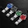 SICONE Watch Men's Green Water Ghost Steel Belt Calendar Quartz Watch