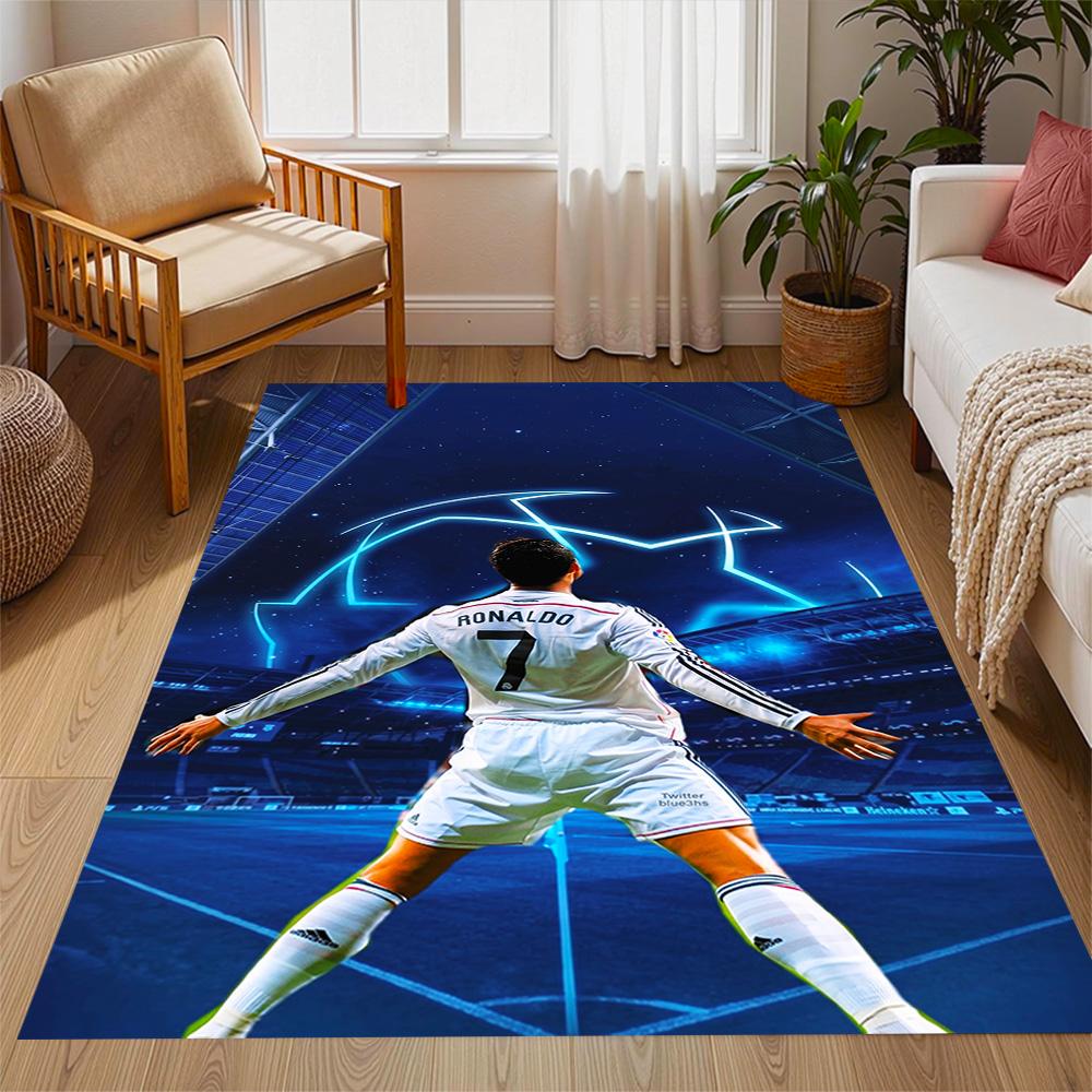 Welcome Cr7 Area Rug Perfect for Dormitory Balcony Foyer Study room Antislip Carpet Anime Office Decor Perfect Gift for Valentine's Wedding Birthday