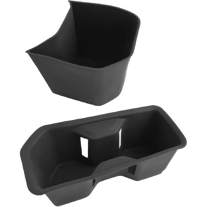 CDEFG 2PCS For 2024 2025 2026 Toyota Grand Highlander Center Console Organizer Middle Console Storage Cup Holders For 2025 2026 Toyota Grand