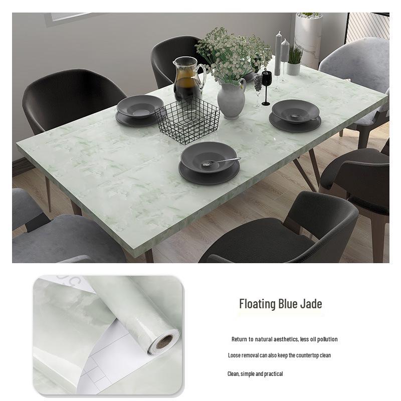 3D Marble Wall Sticker: Self-Adhesive, Oil-Proof, Thickened Decor for Bathroom, Kitchen, Wardrobe