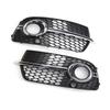 Professional Front Bumper Fog Light Grill Grille Cover Trim Car Spare Part Compact-size Suitable for Q5 S-Line 13-16