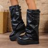 New Women's Autumn and Winter Shoes, Soft and Comfortable, with Belt Buckles and High Heels