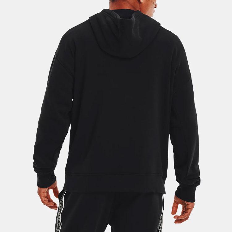 Under Armour Curry X Sesame Street Cartoon Letter Pattern Fleece Warm Sports Hoodie Men hoodies Black 1366639-001