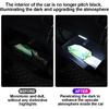 Bittwee Car LED Lights, 2PCS Vehicle Interior Wireless Ambient Lighting with 6 Bright LED Lamp Beads, Portable USB Rechargeable Atmosphere Night