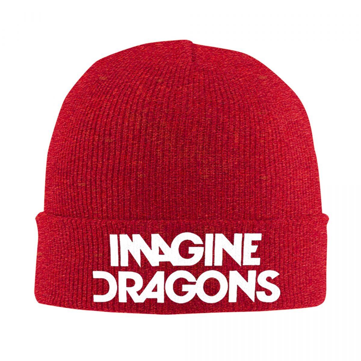 

Imagine Dragons Warm Knitted Cap Hip Hop Bonnet Hat Autumn Winter Outdoor Beanies Hats for Unisex Adult One Size