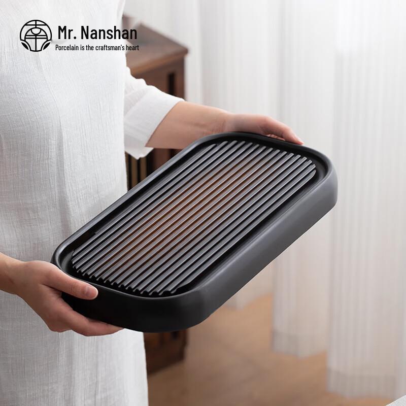 

Прямоугольный керамический поднос для китайской чайной церемонии