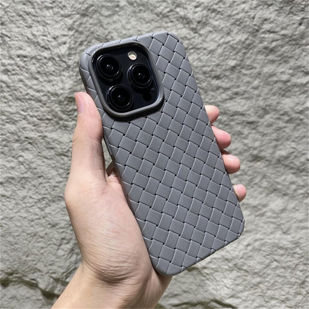 BV Woven Heat Dissipation Soft Silicon Shockproof Case For iPhone 16 15 14 13 12 11 Pro Max Plus Mini XR X XS 7 8 Bumper Cover