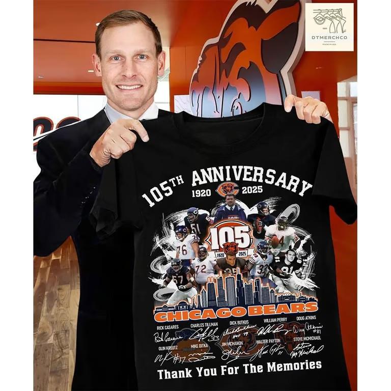 

Bears Skyline 105th Anniversary 1920-2025 Thank You Signatures T-Shirt Unisex T-Shirt XL