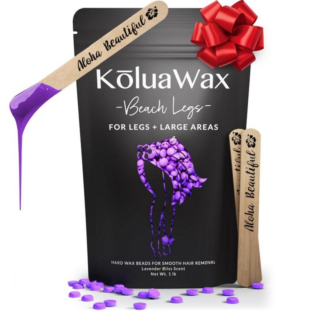 Coconut Ounce Pack Hair Removal Collua Wax Hard Wax Beads Coarse Hair Formula Face Brazilian Underarms Back of Chest Bikini Waxing Lavender Bliss