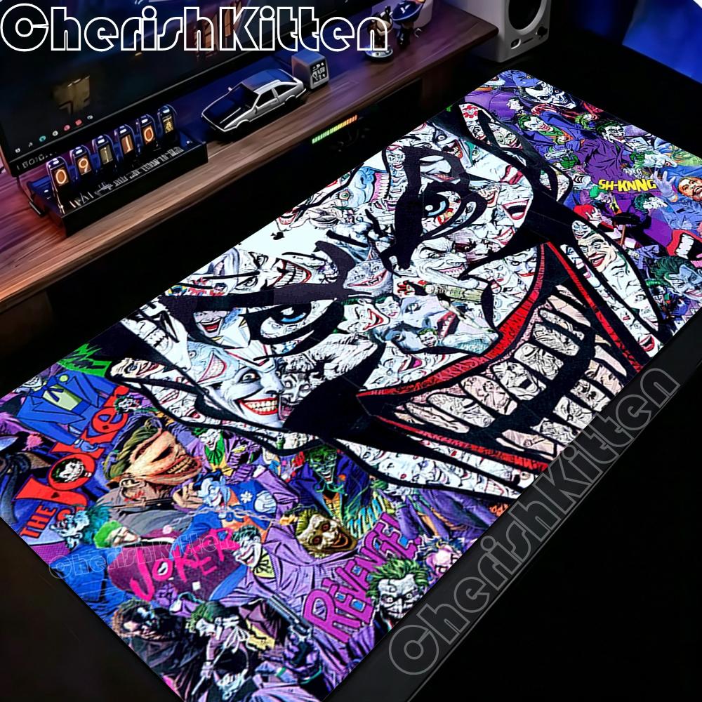 HD Printing Jokers Anime Mousepad Computer Gamers Locking Edge Non-slip Mouse Pad XXL 90x40cm Keyboard PC Desk Pads Carpet